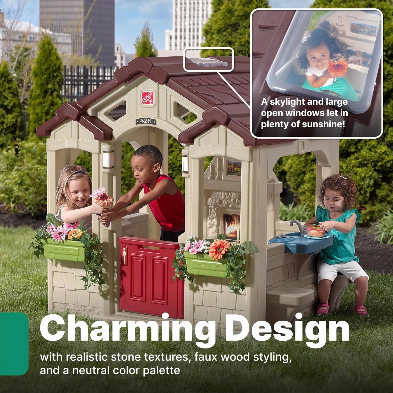 Step2 Charming Cottage Playhouse for Kids Ages 3 Years 