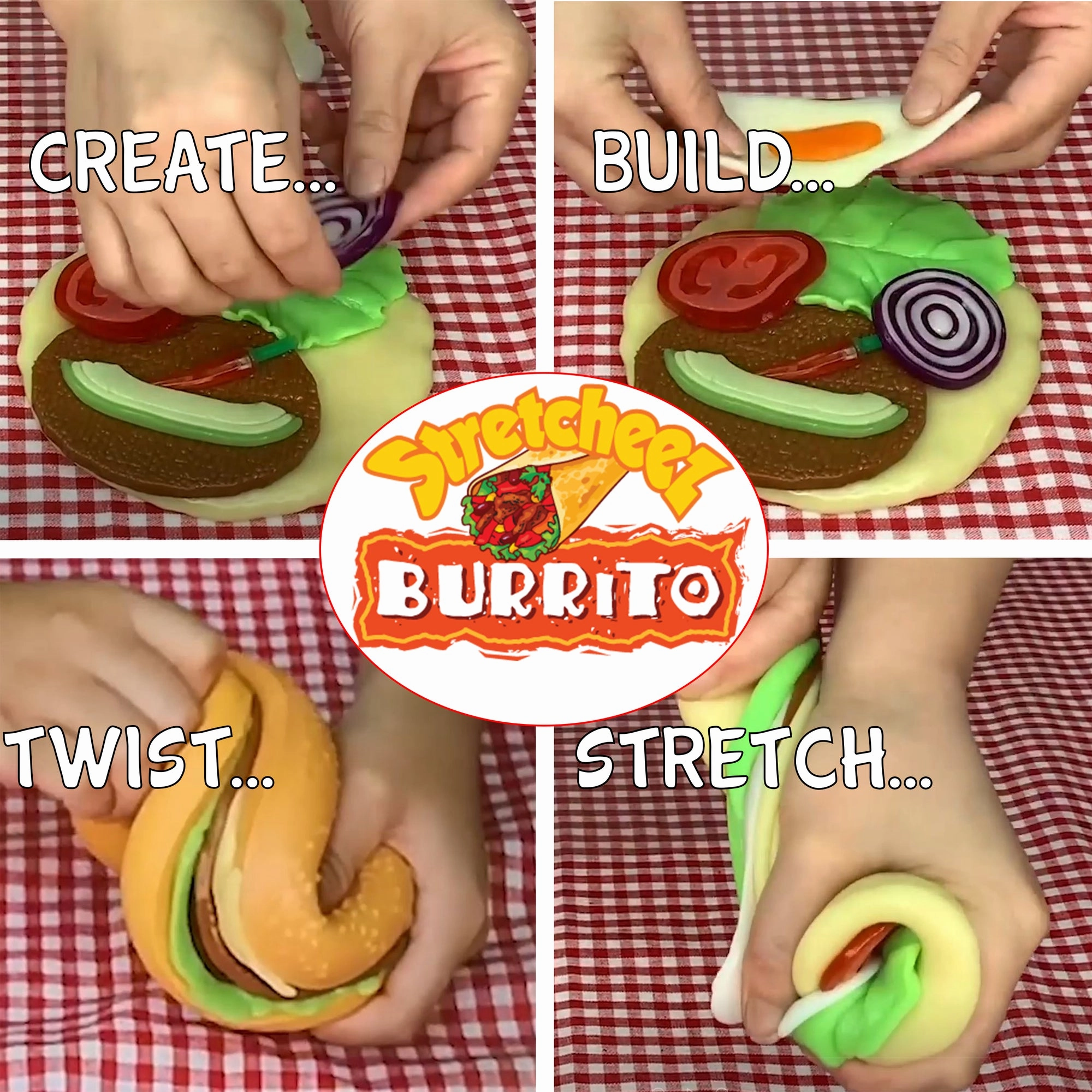 Stretcheez Surprise Burrito 2-Pack  Stretchy Play Food Set
