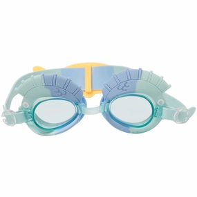 Sunnylife Aqua Blue Finn the Fish Kids Swim Goggles - One Size