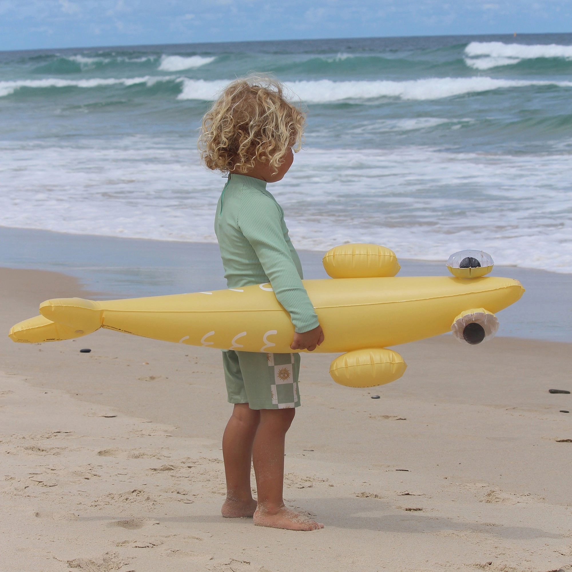 Sunnylife Kids Inflatable Finn The Fish Pool Noodles, Set of 2