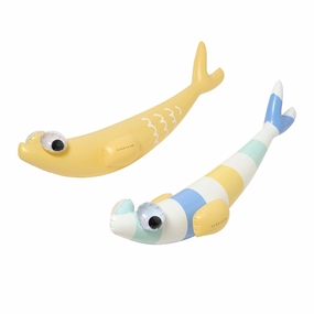 Sunnylife Kids Inflatable Finn The Fish Pool Noodles, Set of 2