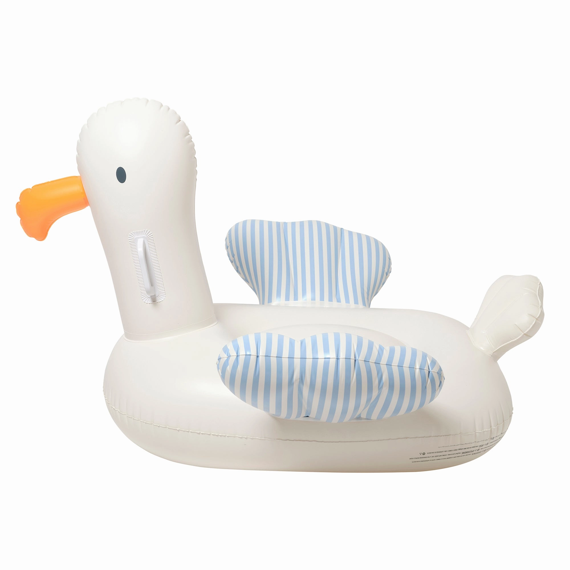 Sunnylife Kids Sid The Seagull Inflatable Ride-On Float - Blue Stripe