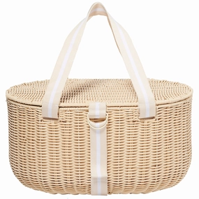 Sunnylife Large Picnic Basket Set - Le Weekend Natural