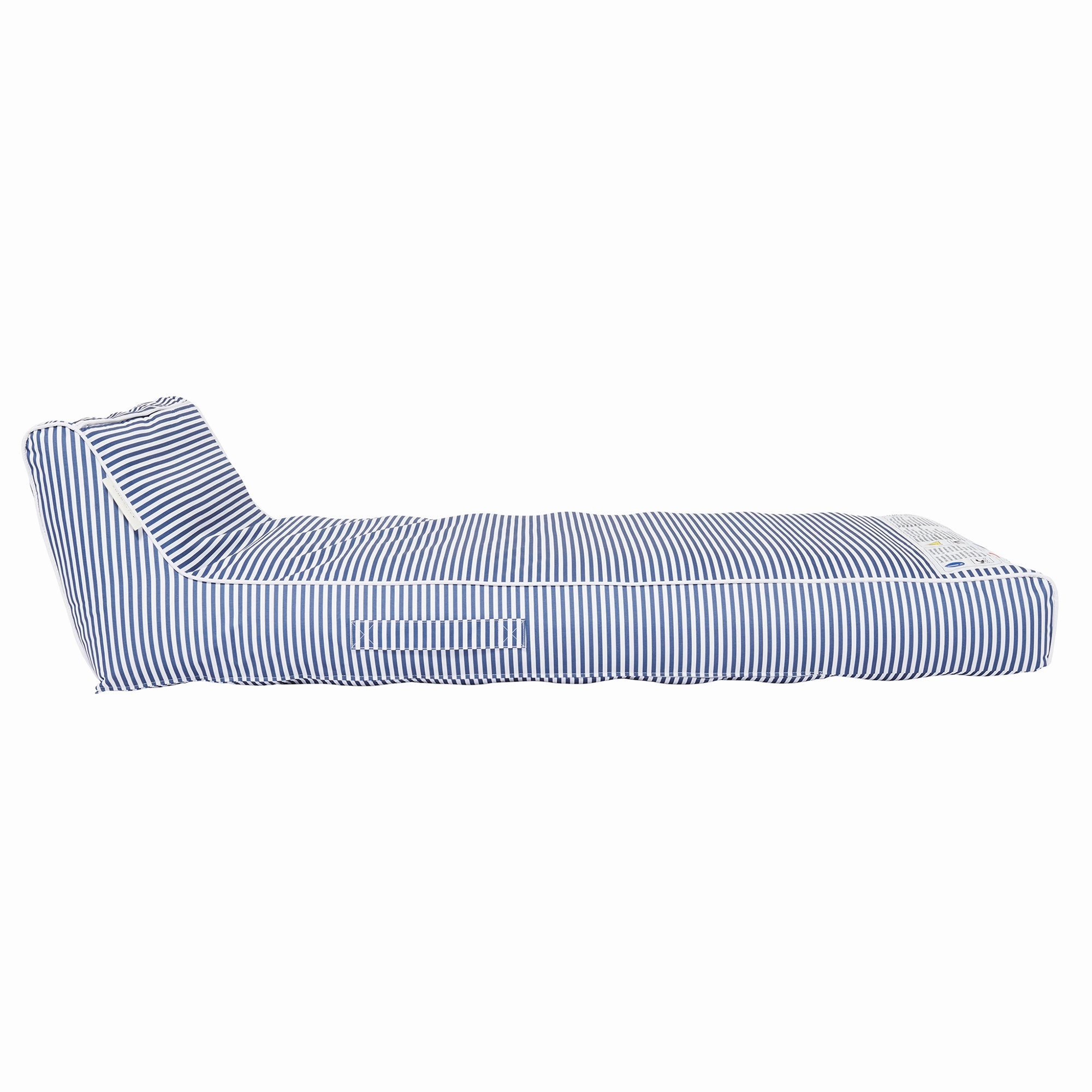 Sunnylife Luxe Lie-On Lounger - Le Weekend Navy - Inflatable Pool Float with Removable Cover