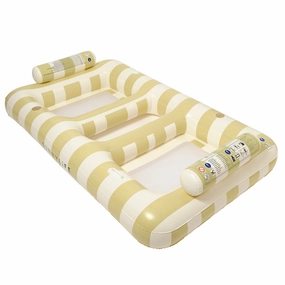 Sunnylife Luxe Twin Hammock Float, Casa Sand Stripe - 2-Person Inflatable Pool Lounger