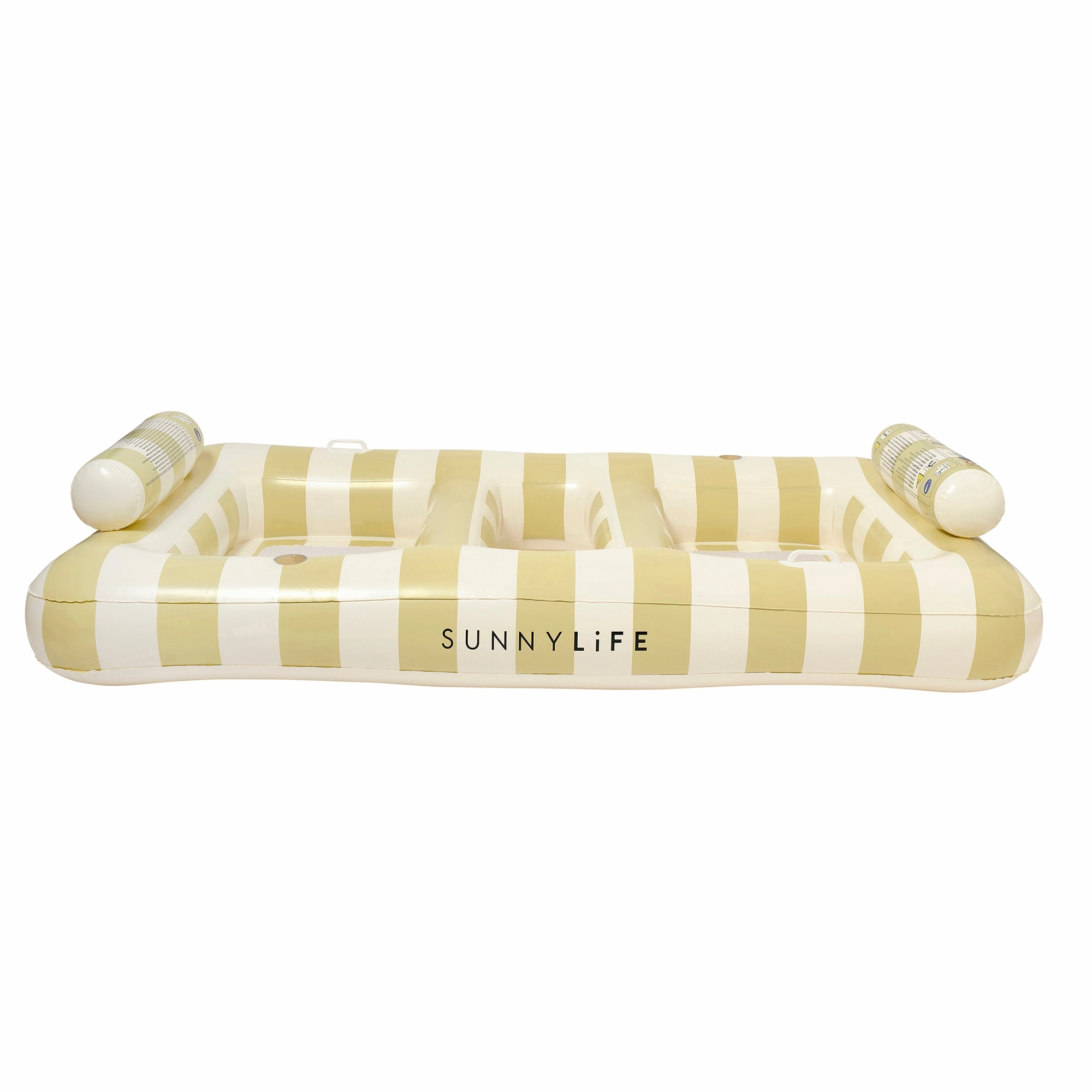 Sunnylife Luxe Twin Hammock Float, Casa Sand Stripe - 2-Person Inflatable Pool Lounger