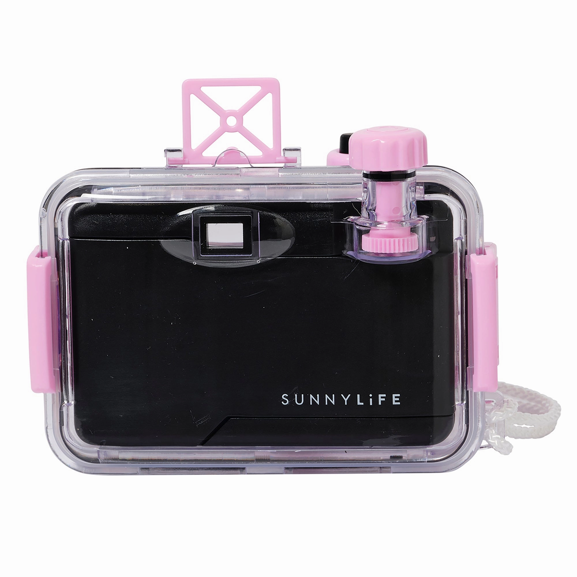 Sunnylife Pink Floral Underwater Camera - Retro 35mm, Waterproof with Wrist Strap