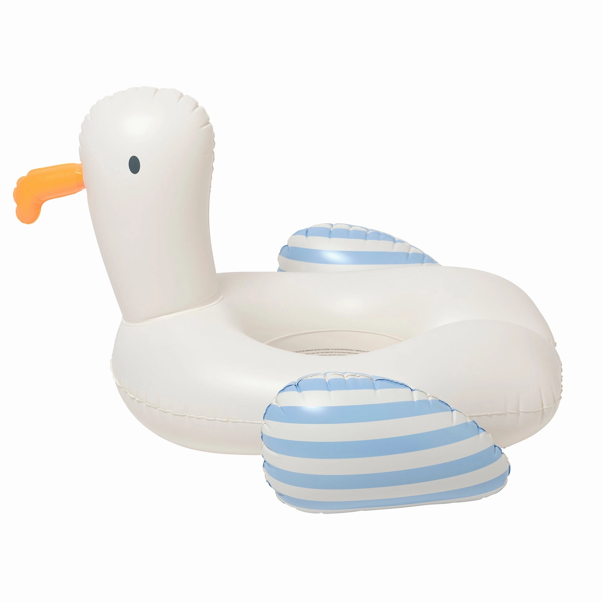 Sunnylife Sid The Seagull Inflatable Pool Ring - Blue Stripe