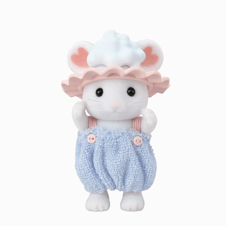 Sylvanian Families Bath Time Bubble Siblings Playset for Ages 3 and Up