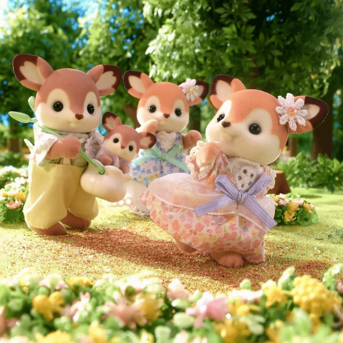 Sylvanian Families Deer Family Toy Playset for Ages 3 and Up