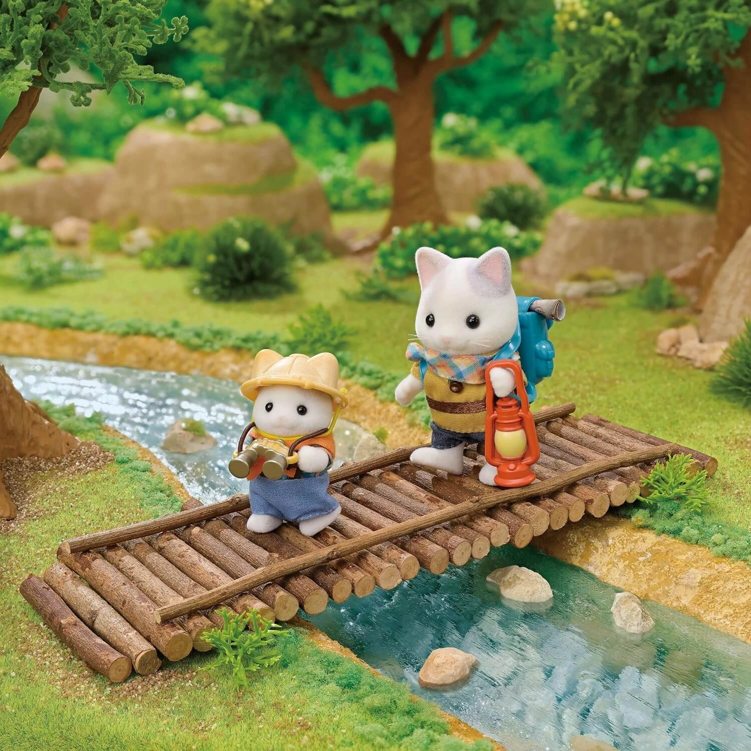 Sylvanian Families Exciting Exploration Set Latte Cat Siblings Ages 3 