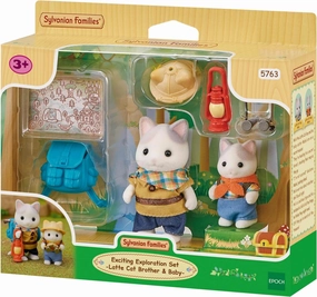 Sylvanian Families Exciting Exploration Set Latte Cat Siblings Ages 3 