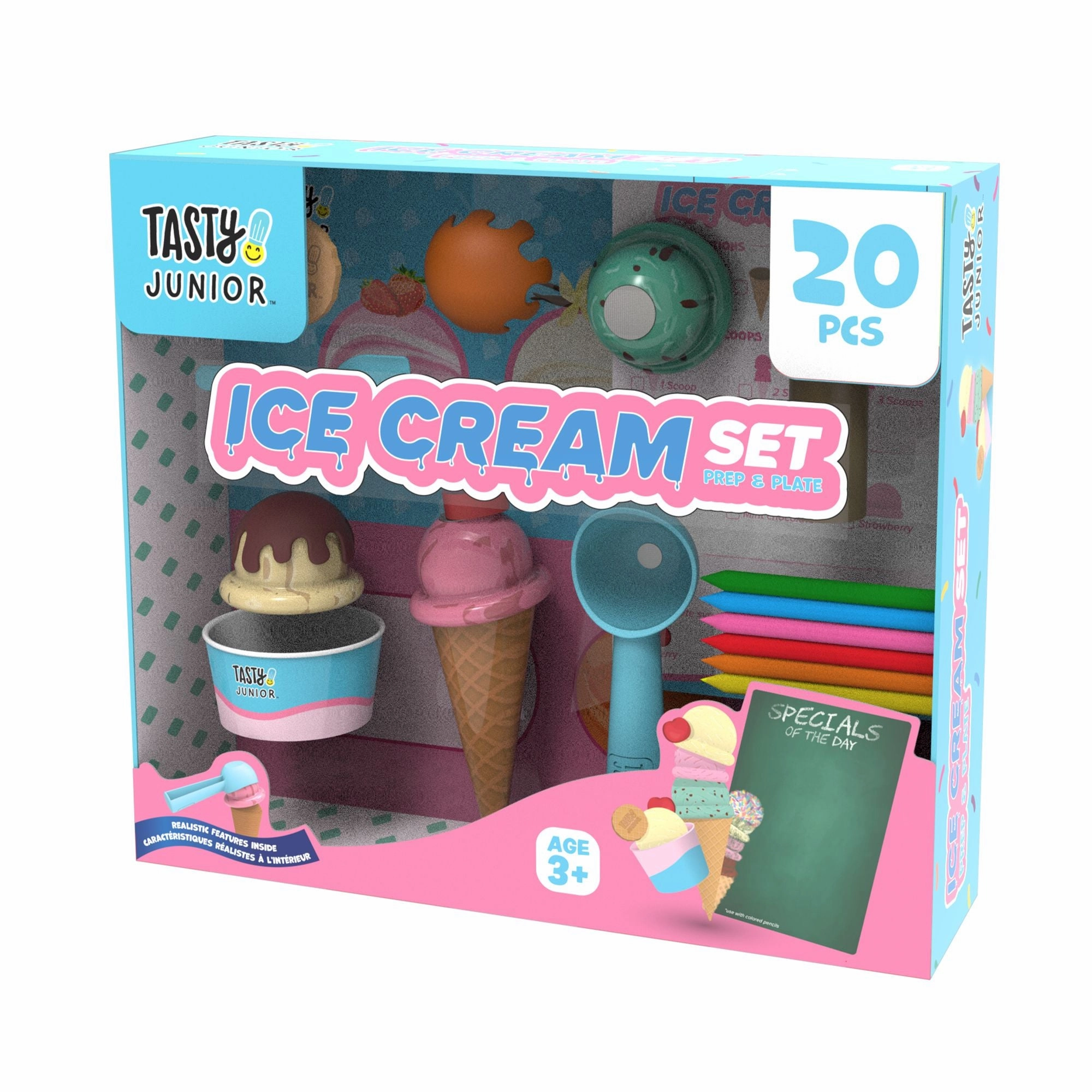 Tasty Junior Prep N Plate Ice Cream 20 Piece Set