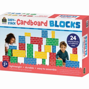 Teacher Created Resources Easy-Stack Cardboard Blocks - 24 Piece Set