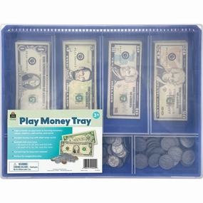 Teacher Created Resources Play Money Tray - Interactive Learning Set