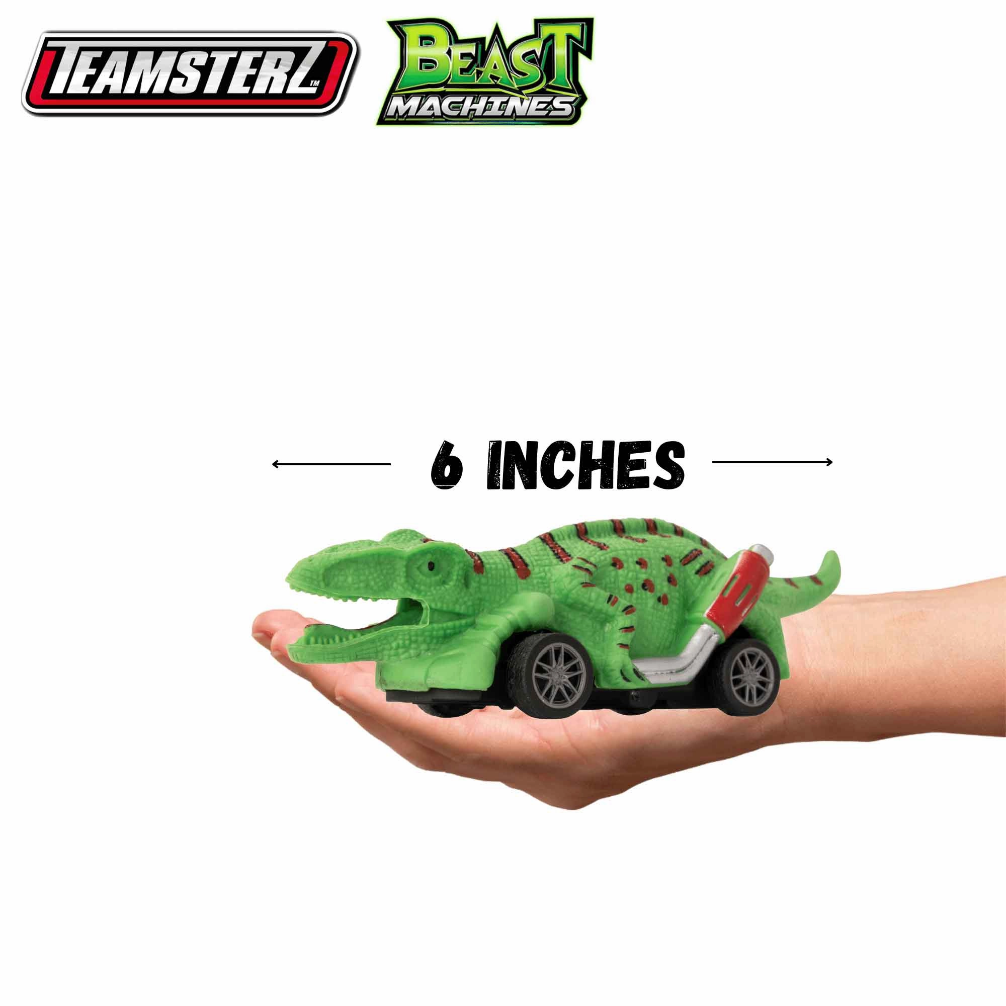 Teamsterz Beast Machine Pull-Back Dino Racers - 6 Cars Included