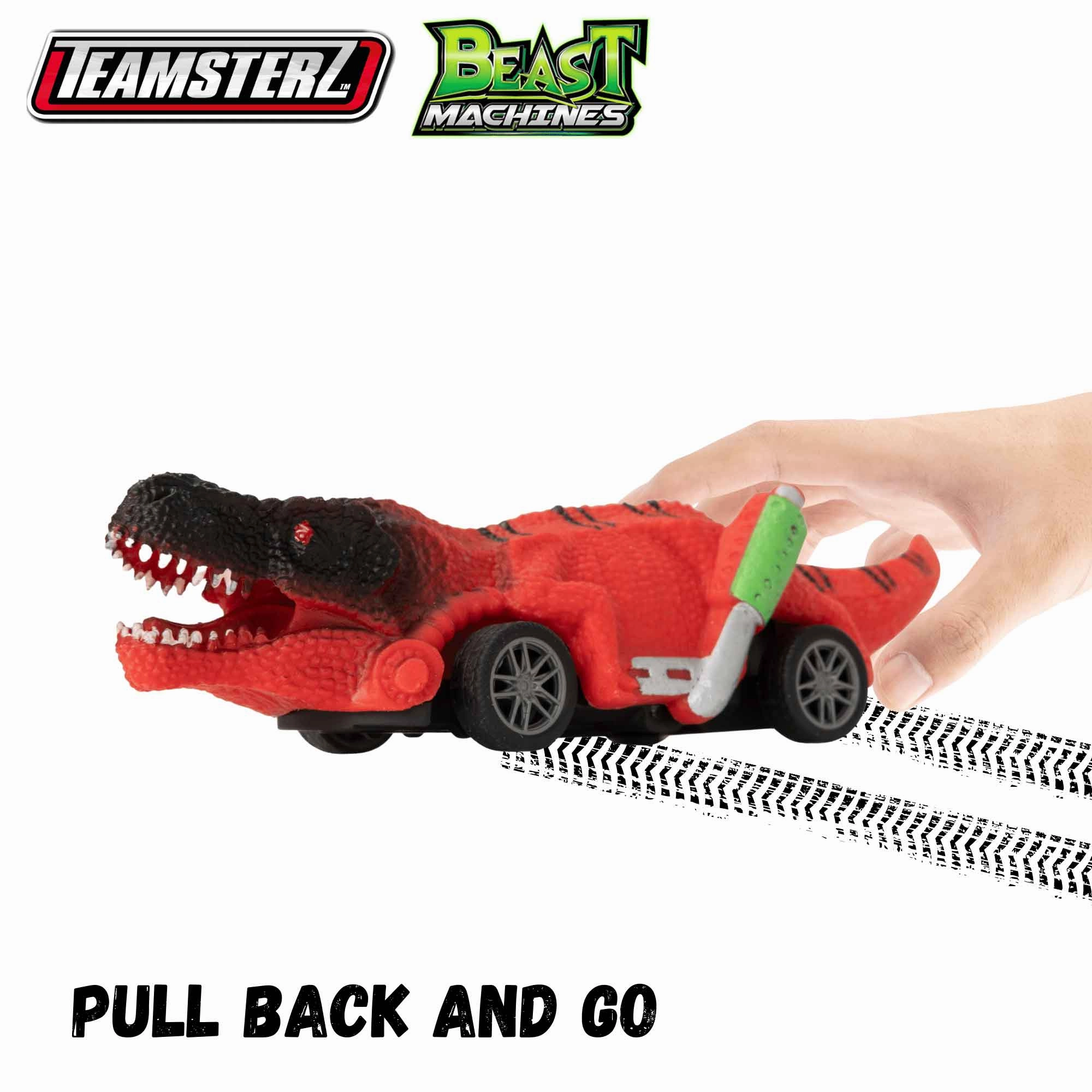 Teamsterz Beast Machine Pull-Back Dino Racers - 6 Cars Included