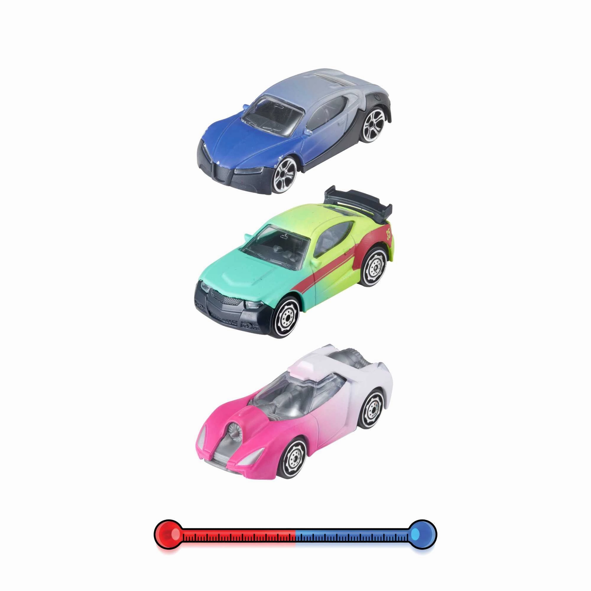 Teamsterz Colour Change Cars Playset - 3 Water Activated Colour Changing Cars
