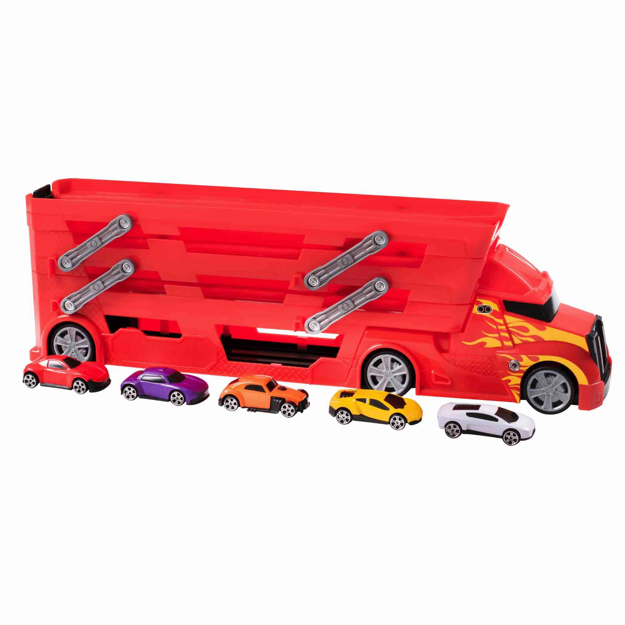 Teamsterz Metro City Launcher Transporter - Includes Five 3" Die-Cast Cars