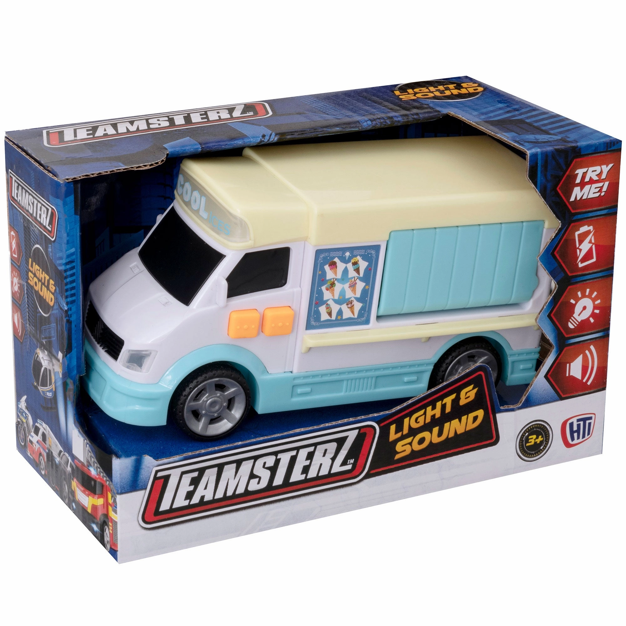 Teamsterz Mighty Machines Small Light & Sound Ice Cream Truck