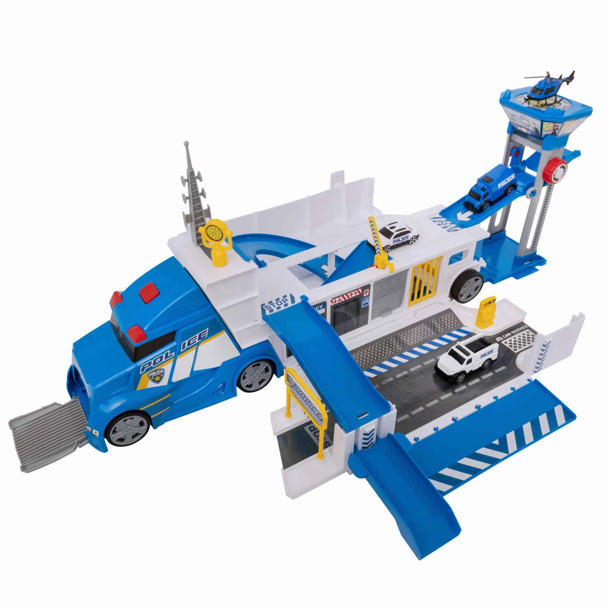 Teamsterz Police Command Toy Truck | Includes 3 Cars