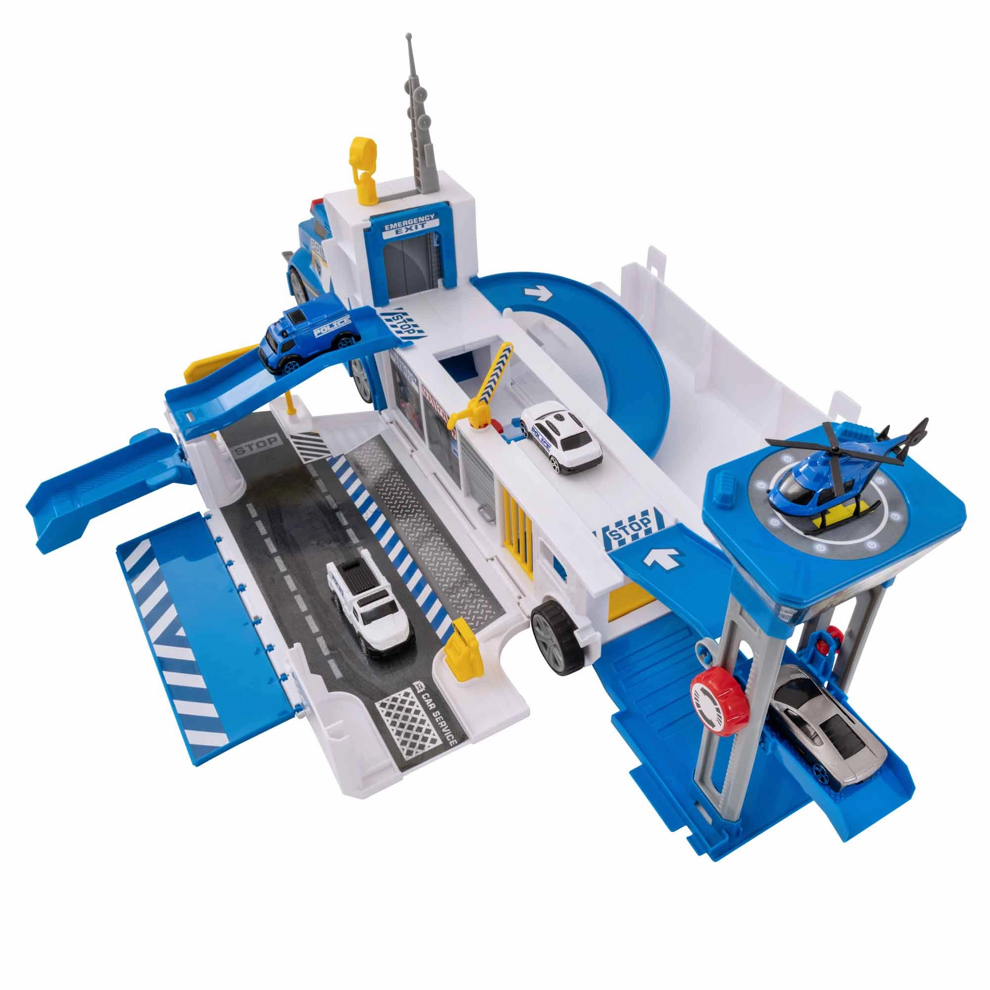 Teamsterz Police Command Toy Truck | Includes 3 Cars
