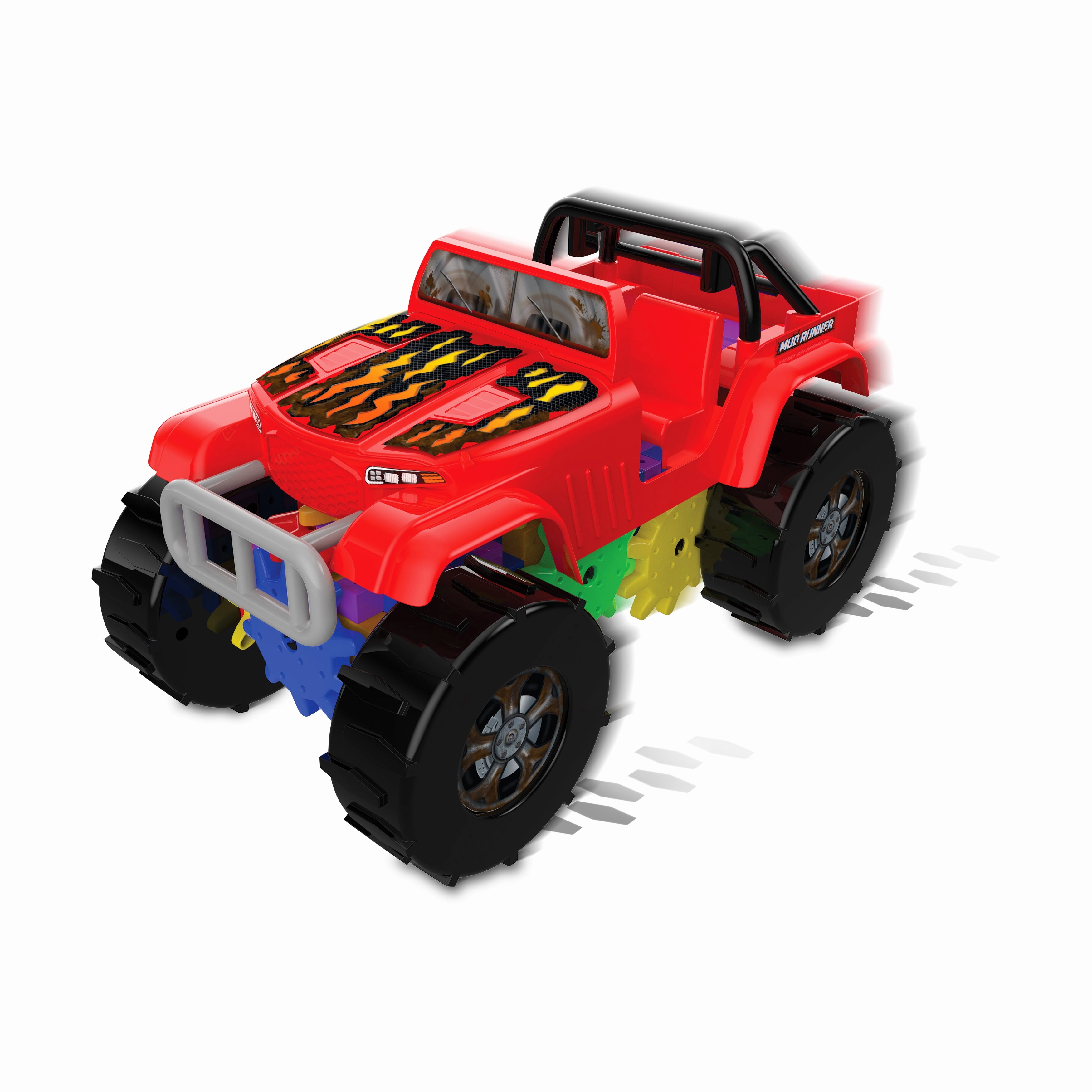 Techno Gears Mud Runner Monster Truck Construction Set - 60  Pieces
