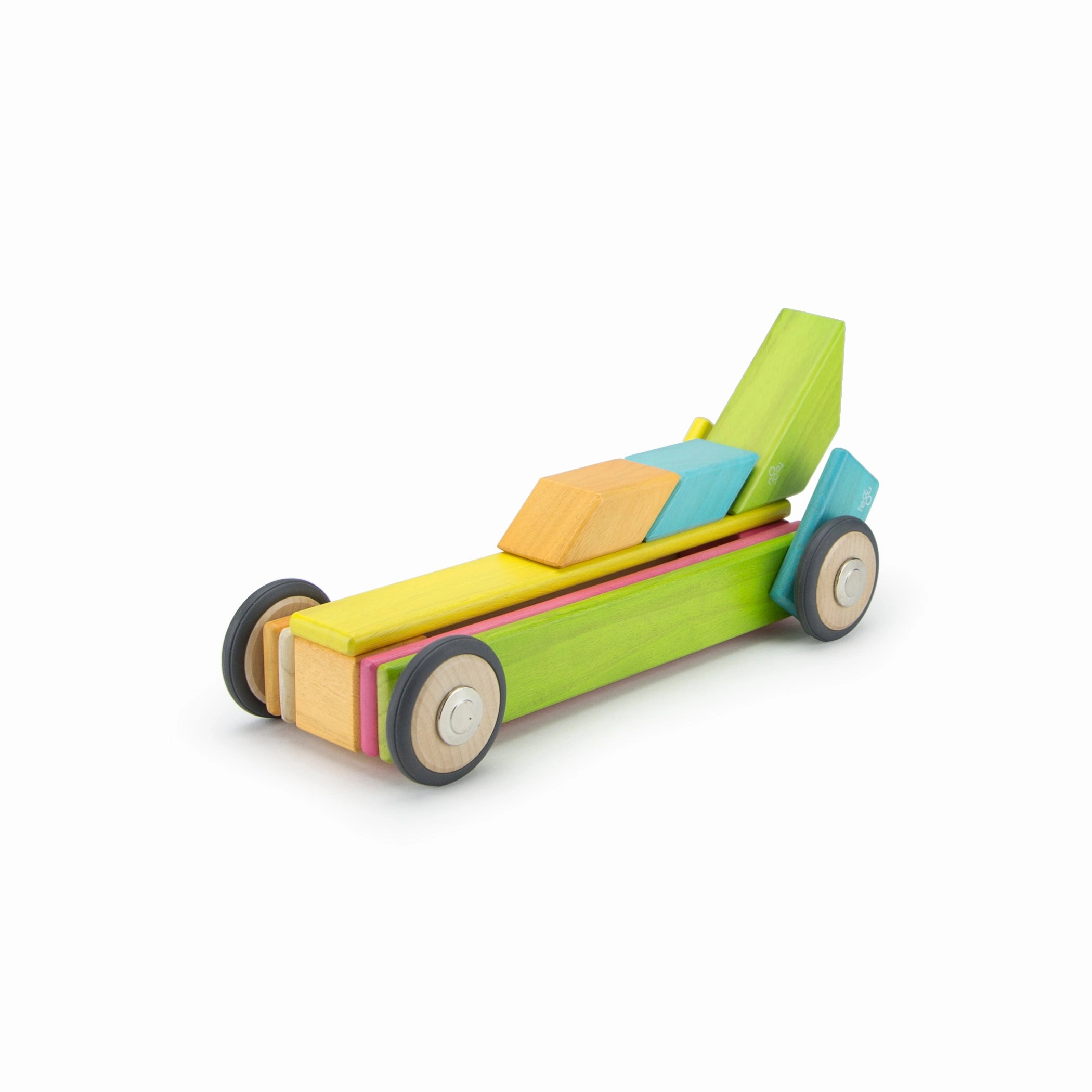 Tegu Magnetic Wooden Blocks, 42-Piece Set, Tints