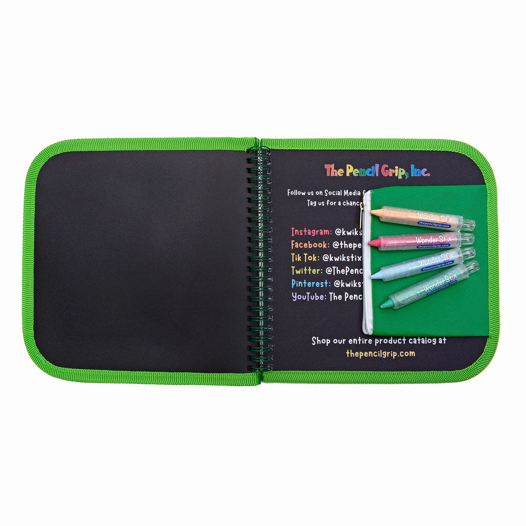 The Pencil Grip Wild Animals Daily Doodler Activity Book with Wonder Stix