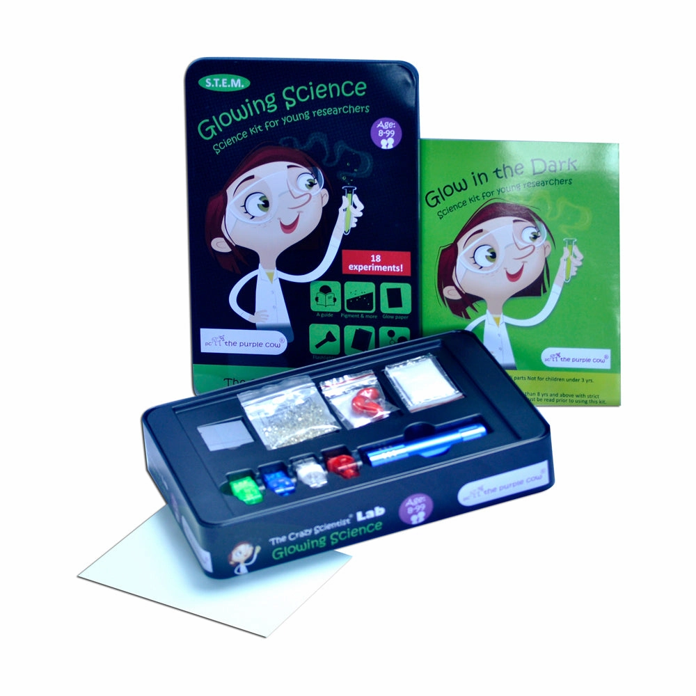 The Purple Cow The Crazy Scientist Lab Glowing Science Kit