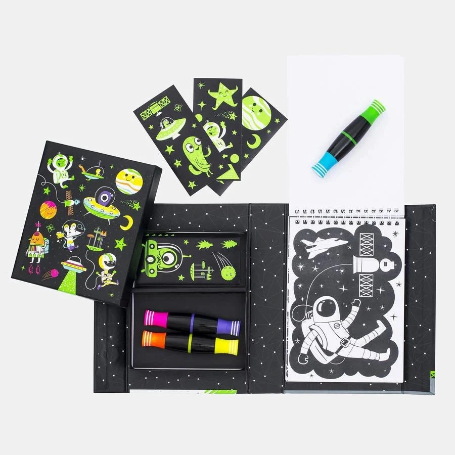 Tiger Tribe Colouring outer space