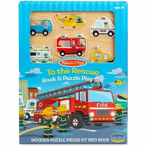 To the Rescue Book & Puzzle Play Set