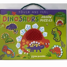 TOUCH AND FEEL DINOSAURS JIGSAW PUZZLE BOXSET