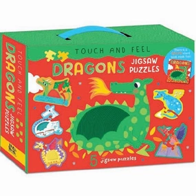 TOUCH AND FEEL DRAGONS JIGSAW PUZZLE BOXSET