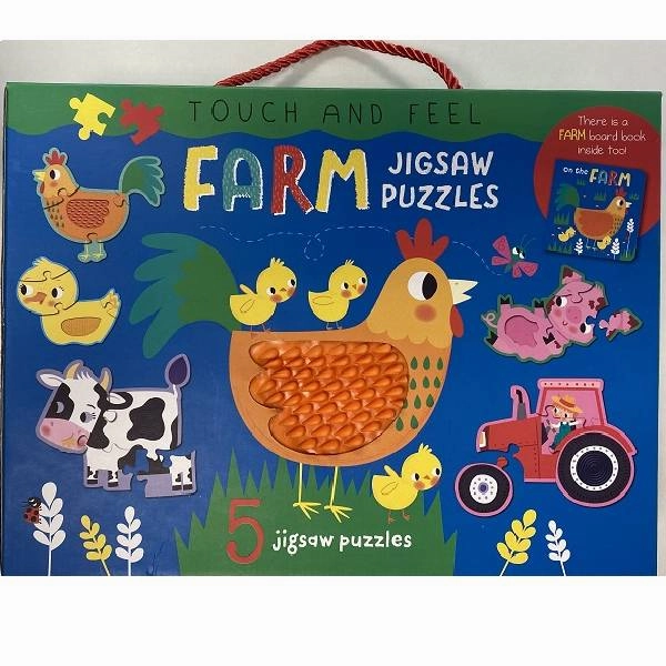TOUCH AND FEEL FARM JIGSAW PUZZLE BOXSET