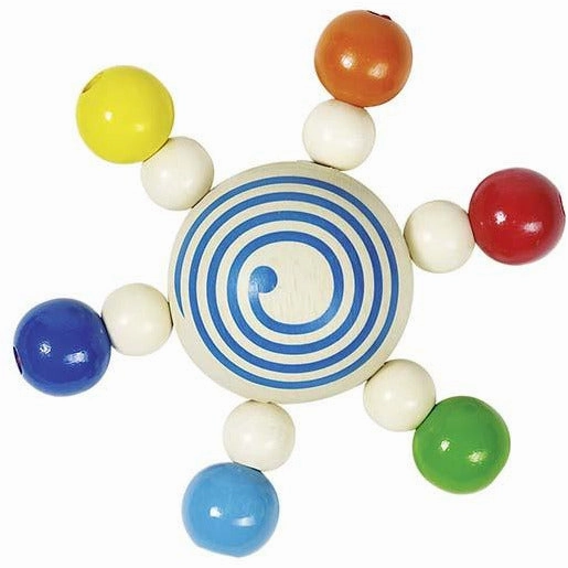 Touch ring spinning top with pearls