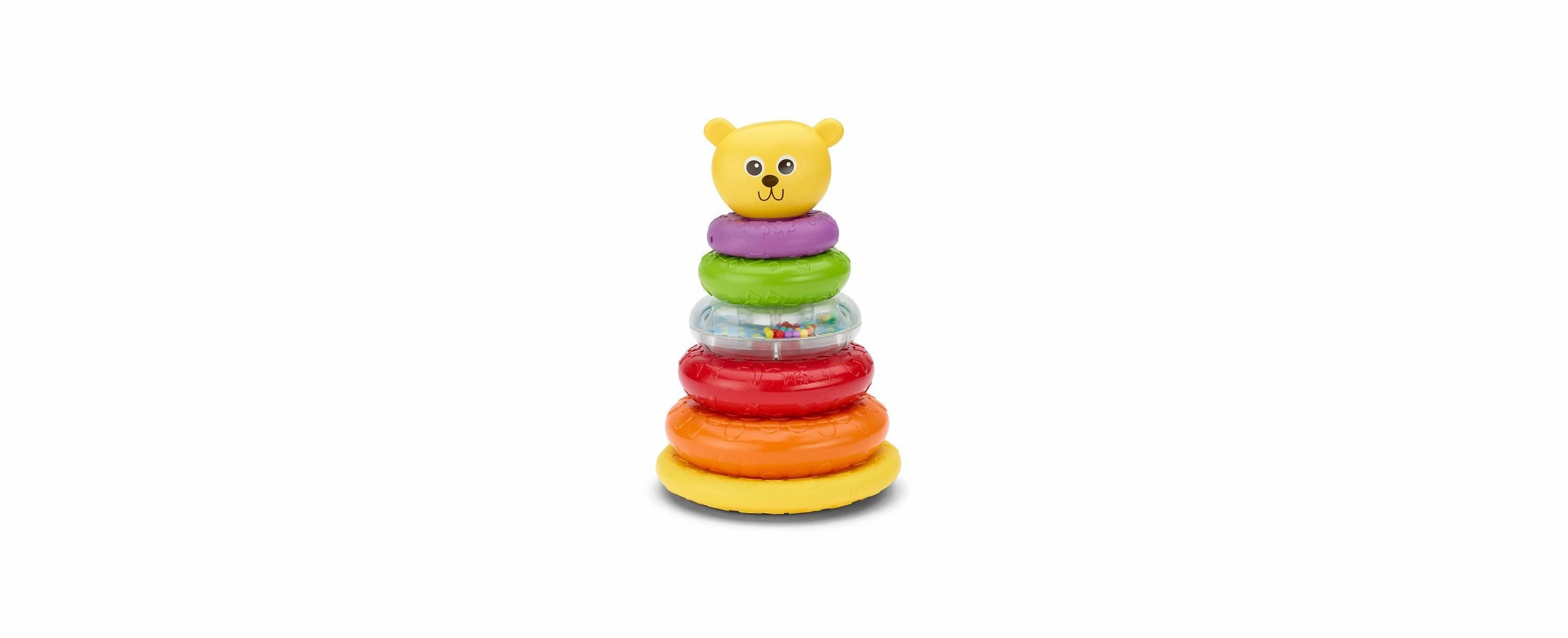 Toys R Us Rainbow Bear Stacker Set  Vibrant Multi-Colored Rings