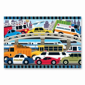 Traffic Jam Floor Puzzle 2'x3' (24 pc)