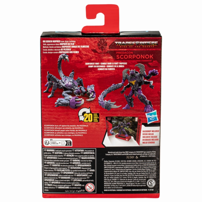 Transformers Rise of the Beasts Scorponok Predacon Action Figure