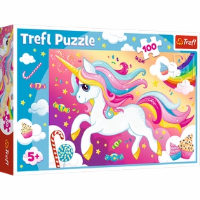 TREFL 100 PIECE PUZZLE BEAUTIFUL UNICORN