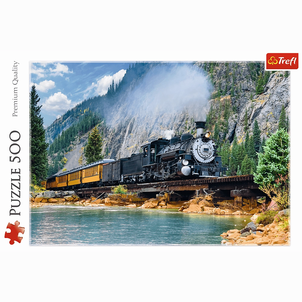 TREFL 500 PIECE PUZZLE MOUNTAIN TRAIN