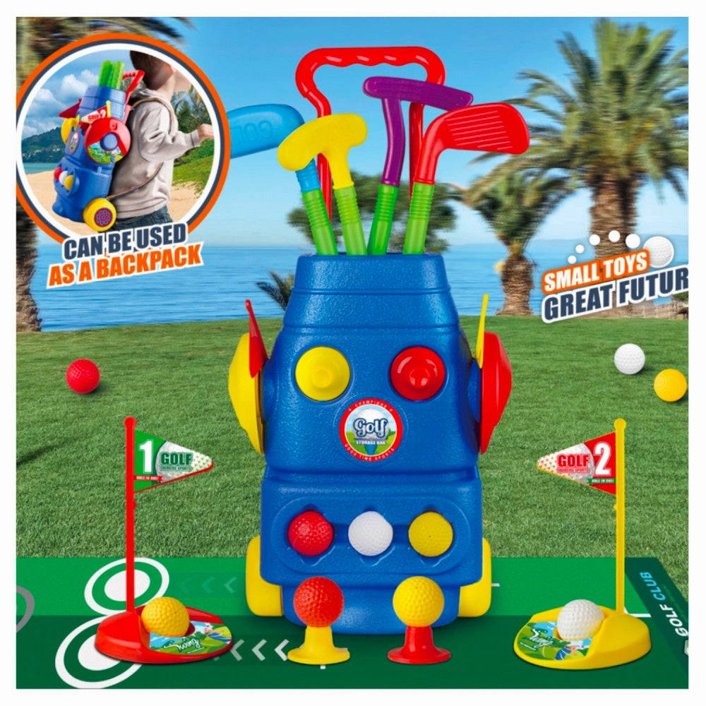 Trimate 2-in-1 Toddler Golf & Cornhole Set - Indoor/Outdoor Sports Fun