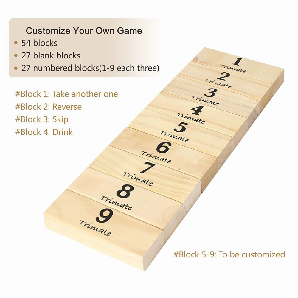 Trimate Tumbling Tower Large - Towering Pine Wood Game