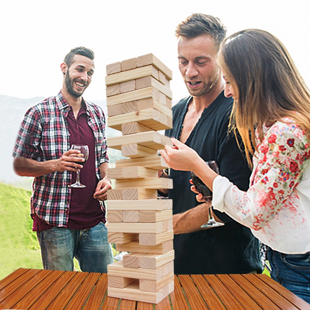 Trimate Tumbling Tower Large - Towering Pine Wood Game