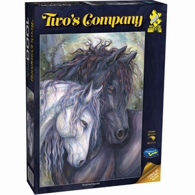 TWO'S COMPANY 1000 PIECE PUZZLE KINDRED SPIRITS HORSE