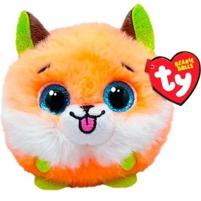 Ty Beanie Ball - Sherbet Orange Fox