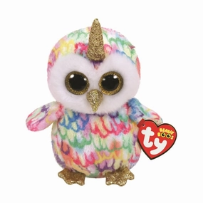 Ty Beanie Boos Enchanted The Multicoloured Owl With Horn Medium