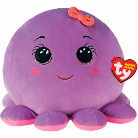 Ty Squishy Beanies 25cm - Octavia Purple Octopus