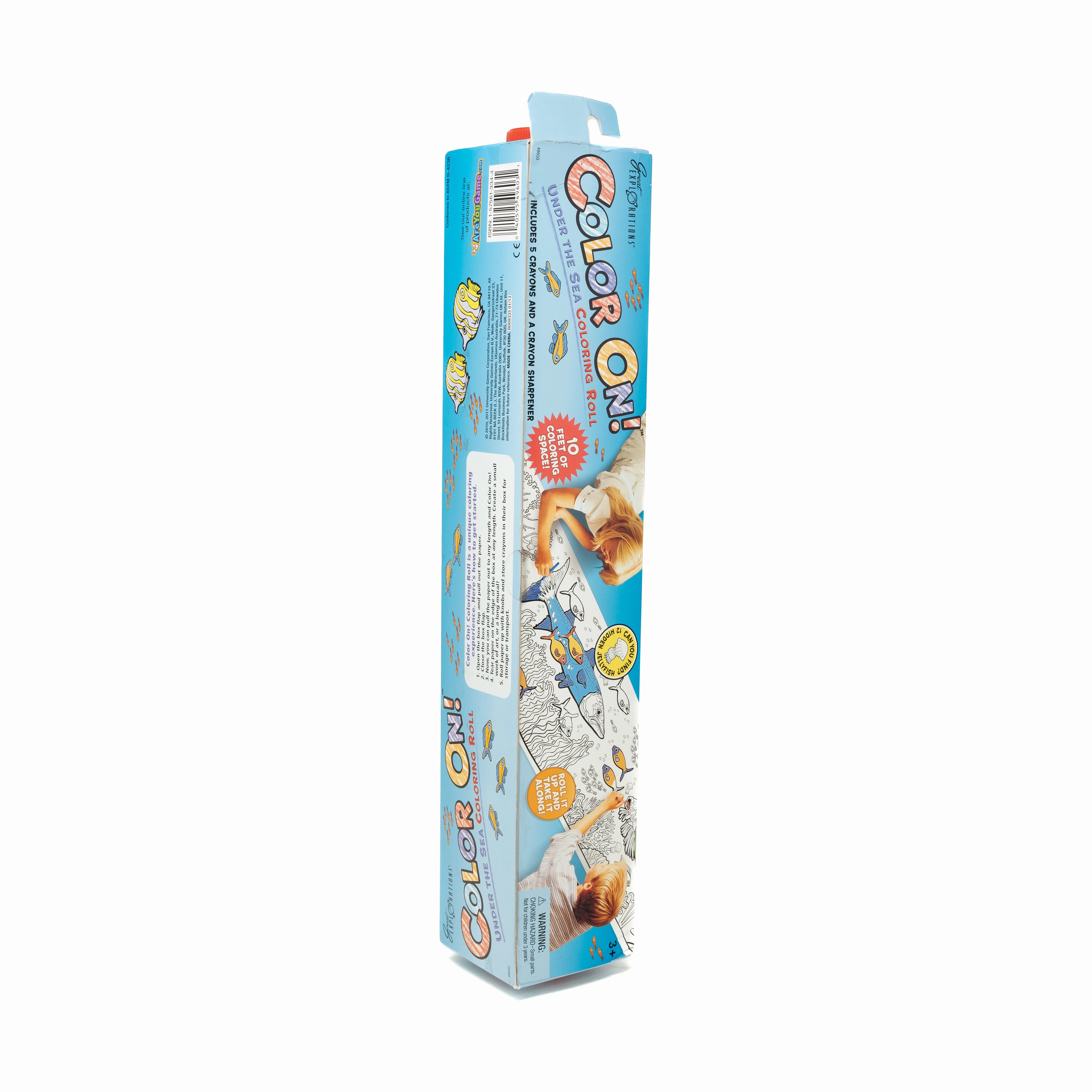 Under the Sea Color On! 10-Foot Coloring Roll with Crayons