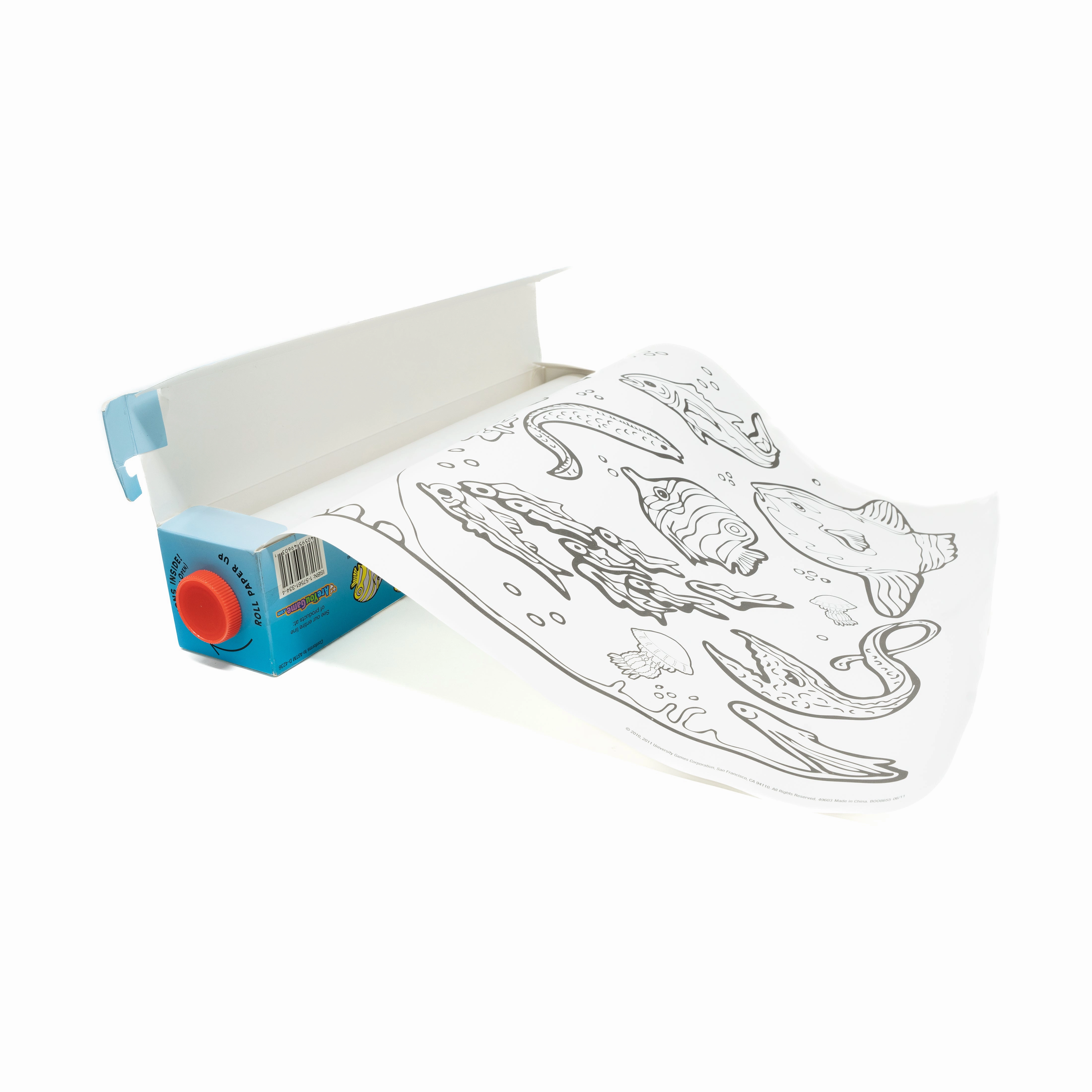 Under the Sea Color On! 10-Foot Coloring Roll with Crayons